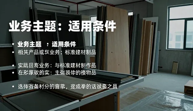 项目包括产品：批发供货在不同场景中的实际应用